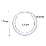 Load image into Gallery viewer, Taraash Sterling-Silver Hoop Earring For Women Silver - H42016M - Taraash