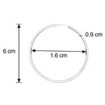 Load image into Gallery viewer, Taraash Sterling-Silver Hoop Earring For Women Silver-H42060M - Taraash