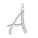 Load image into Gallery viewer, Taraash Sterling Silver Initial "A" CZ Pendant For Men /Women CBPD028I-01 - Taraash