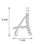 Load image into Gallery viewer, Taraash Sterling Silver Initial "A" CZ Pendant For Men /Women CBPD028I-01 - Taraash