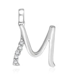 Load image into Gallery viewer, Taraash Sterling Silver Initial "M" CZ Pendant For Men /Women CBPD028I-07 - Taraash