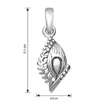 Load image into Gallery viewer, Taraash Sterling Silver Krishna Fether Pendant With Chain For Unisex COMBO PDCH 57 - Taraash