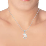 Load image into Gallery viewer, Taraash Sterling Silver Om Pendant With Chain For Unisex COMBO PDCH 60 - Taraash