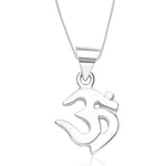 Load image into Gallery viewer, Taraash Sterling Silver Om Pendant With Chain For Unisex COMBO PDCH 61 - Taraash