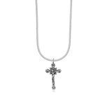 Load image into Gallery viewer, Taraash Sterling Silver Religious Cross Pendant With Chain For Unisex COMBO PDCH 152 - Taraash