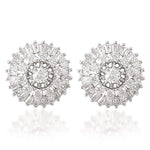 Load image into Gallery viewer, Taraash Sterling Silver Round Design White CZ Pendant Set For Women - Taraash