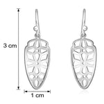 Load image into Gallery viewer, Taraash Sterling Silver Scrollwork French Hook Earrings for women CBER280I - 08 - Taraash