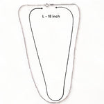 Load image into Gallery viewer, Taraash Sterling Silver Snake Skin Design Chain For Women ACMR451L18IN - Taraash