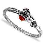 Load image into Gallery viewer, Taraash Sterling Silver Trishul Rudraksha Kada For Men - Taraash