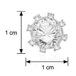 Load image into Gallery viewer, Taraash Sterling Silver White Cz Circle Shape Earrings For Women EMR4012V - Taraash