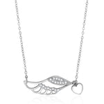 Load image into Gallery viewer, Taraash Sterling Silver White CZ Heart shape Neckchain For Women NK1521R - Taraash