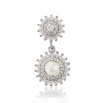 Load image into Gallery viewer, Taraash Sterling Silver White Pearl and CZ Pendant For Women - Taraash