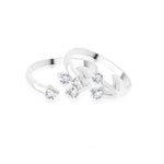 Load image into Gallery viewer, Taraash Top Openable CZ 925 Sterling Silver Toe Ring For Women LR0727S - Taraash