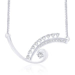 Load image into Gallery viewer, Taraash White CZ 925 Silver Tanmaniya Necklace Set NS1229R - Taraash