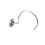 Load image into Gallery viewer, Taraash 925 Sterling Round Nose Ring  | Silver Nath | Fancy Nosepin For Women &amp; girls