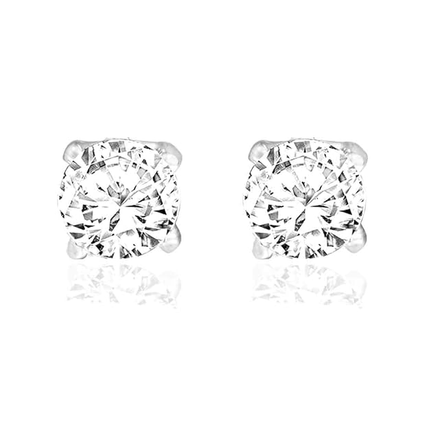 Taraash 925 Silver Round Shape Pendant Set For Women