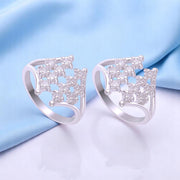 925 Sterling Silver Adjustable Cubic Zirconia Toe Ring For Women - Taraash