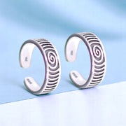 925 Sterling Silver Adjustable & Elegant Band Toe Ring for Women - Taraash