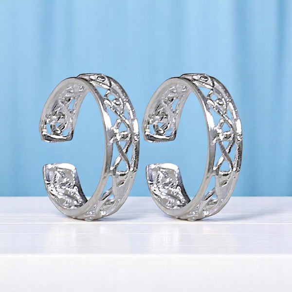 925 Sterling Silver Adjustable & Elegant Band Toe Ring for Women - Taraash