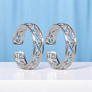 925 Sterling Silver Adjustable & Elegant Band Toe Ring for Women - Taraash