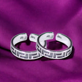 925 Sterling Silver Adjustable & Elegant Band Toe Ring for Women - Taraash