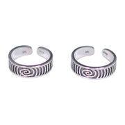 925 Sterling Silver Adjustable & Elegant Band Toe Ring for Women - Taraash