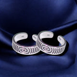 925 Sterling Silver Adjustable & Elegant Band Toe Ring for Women - Taraash