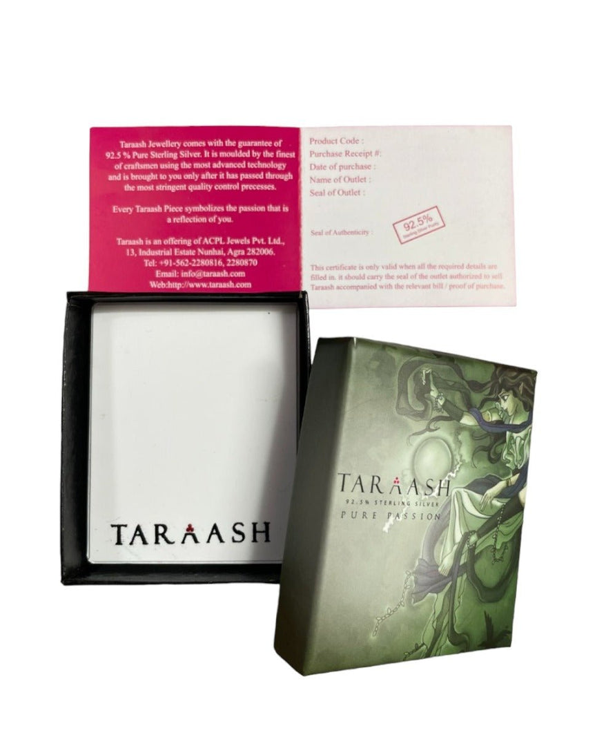 925 Sterling Silver Adjustable with Multi - Color CZ Floral Pattern Toe Ring for Women - Taraash