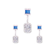 925 Sterling Silver Baguette Stone Jewellery Set for women. - Taraash
