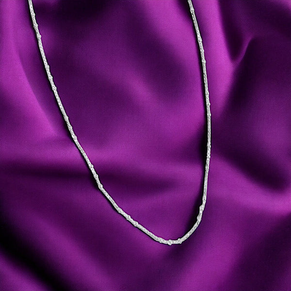 925 Sterling Silver Beaded Box Ball Chains for Women - Taraash