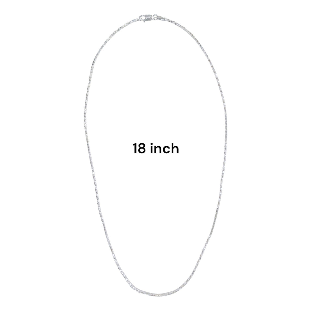 925 Sterling Silver Beaded Box Chains for Women - Taraash