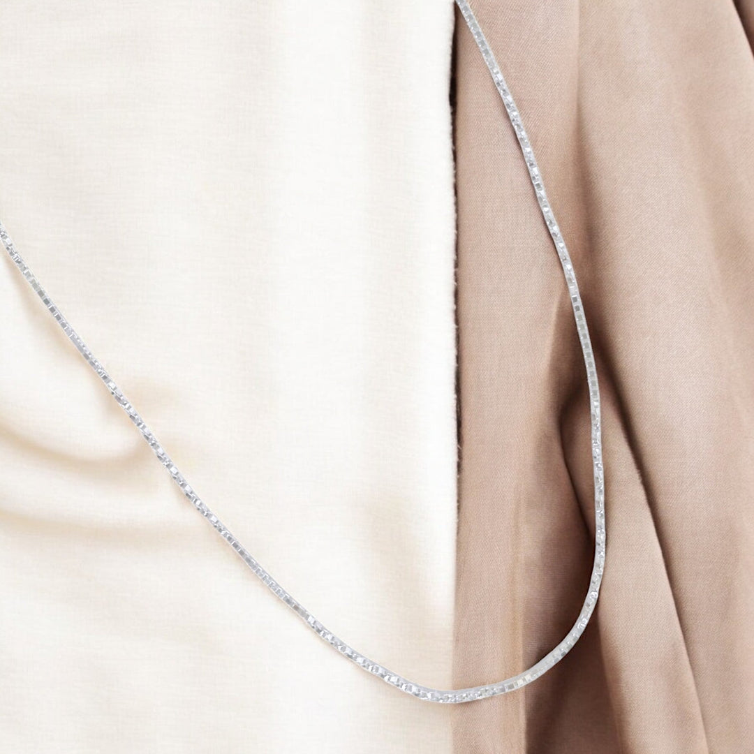 925 Sterling Silver Beaded Box Chains for Women - Taraash