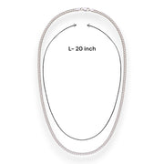 925 Sterling Silver Beaded Curb Chain for Kids - Taraash