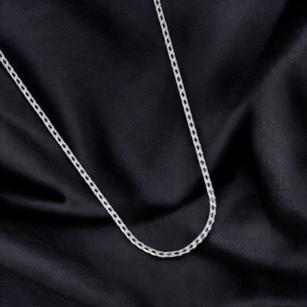 925 Sterling Silver Beaded Fancy Cable Chain for Men - Taraash