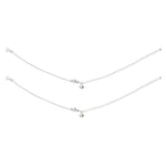 Load image into Gallery viewer, 925 Sterling Silver Beaded Heart Charm Chain Anklets for Women - Taraash
