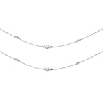Load image into Gallery viewer, 925 Sterling Silver Beaded Heart Charm Chain Anklets for Women - Taraash
