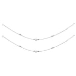 Load image into Gallery viewer, 925 Sterling Silver Beaded Heart Charm Chain Anklets for Women - Taraash
