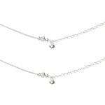 Load image into Gallery viewer, 925 Sterling Silver Beaded Heart Charm Chain Anklets for Women - Taraash
