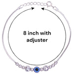 Load image into Gallery viewer, 925 Sterling Silver Beautifully Crafted Evil Eye Beaded Bracelet for Women - Taraash
