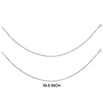 Load image into Gallery viewer, 925 Sterling Silver Black Beaded Super Box Chains Anklet for Women - Taraash
