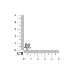 Load image into Gallery viewer, 925 Sterling Silver Black Enamel Floral CZ Earrings for Women - Taraash
