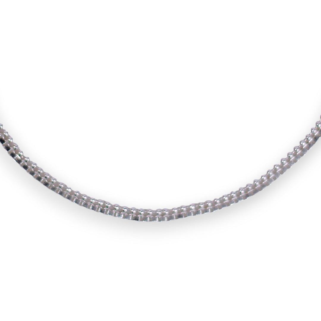 925 Sterling Silver Box Design with Star & Beads Anklet For women - Taraash