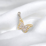 Load image into Gallery viewer, 925 Sterling Silver Butterfly Pendant with Cubic Zirconia for Women - Taraash

