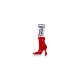 925 Sterling Silver Chic Red Stilettos Enamel Pendant with Chain for Girls - Taraash