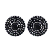 925 Sterling Silver Circular Stud Earrings for Women - Taraash
