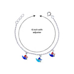 Load image into Gallery viewer, 925 Sterling Silver Colourful bird Enamel Anklet for Kids - Taraash
