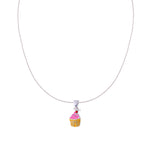 Load image into Gallery viewer, 925 Sterling Silver Cupcake Chain with Pendant for Girls - Taraash
