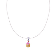 925 Sterling Silver Cupcake Chain with Pendant for Girls - Taraash