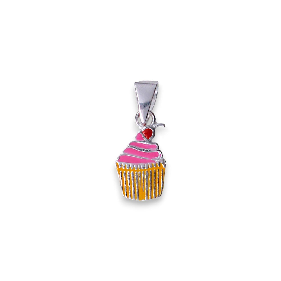 925 Sterling Silver Cupcake Chain with Pendant for Girls - Taraash