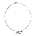 Load image into Gallery viewer, 925 Sterling Silver Curb Chain Heart Charm Single Anklet for Women - Taraash
